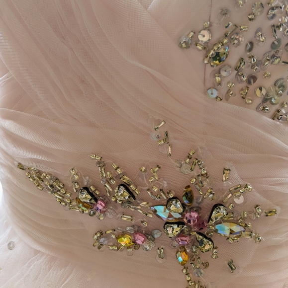 LAST CHANCE Mori Lee Blush Ball Gown - Picture 6 of 9